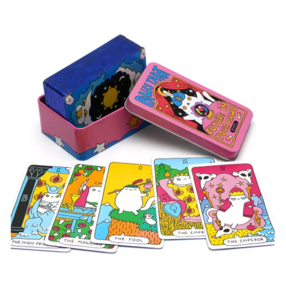 Paws Tarot Gatos Alternativo Caja Metálica