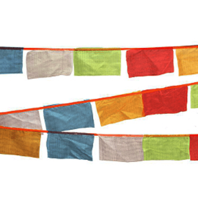 Banderas Tibetanas de Mantras desplegadas