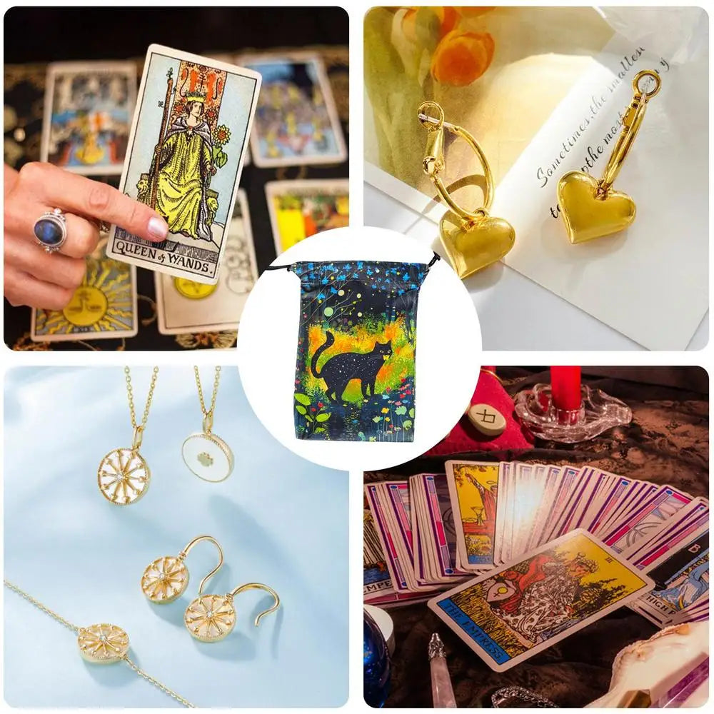 Bolsa para Tarot Gato y Mariposas