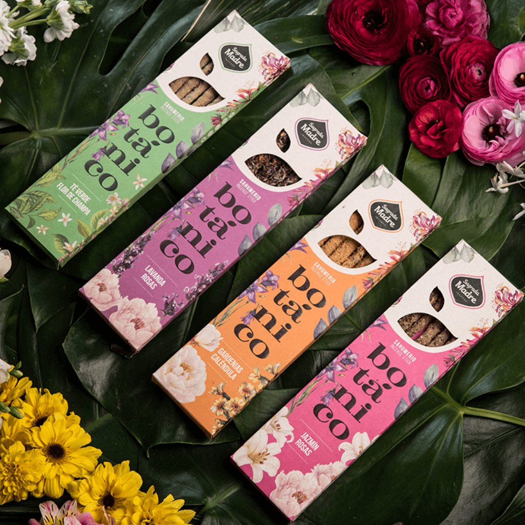 Varilla Incienso Botanico Té Verde y Champa - Sagrada Madre
