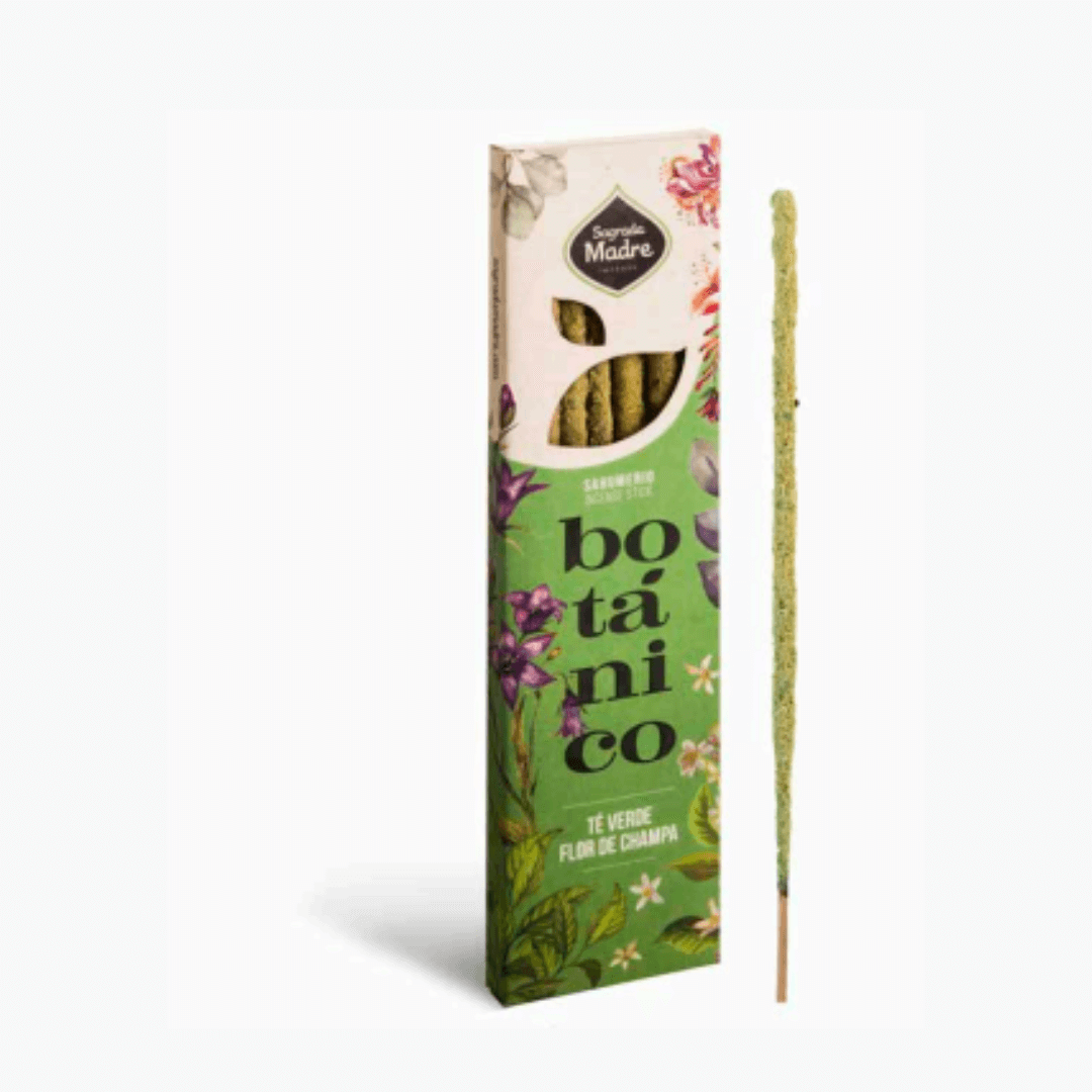 Varilla Incienso Botanico Té Verde y Champa - Sagrada Madre