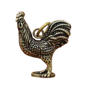 Figura de Gallina en Bronce portada