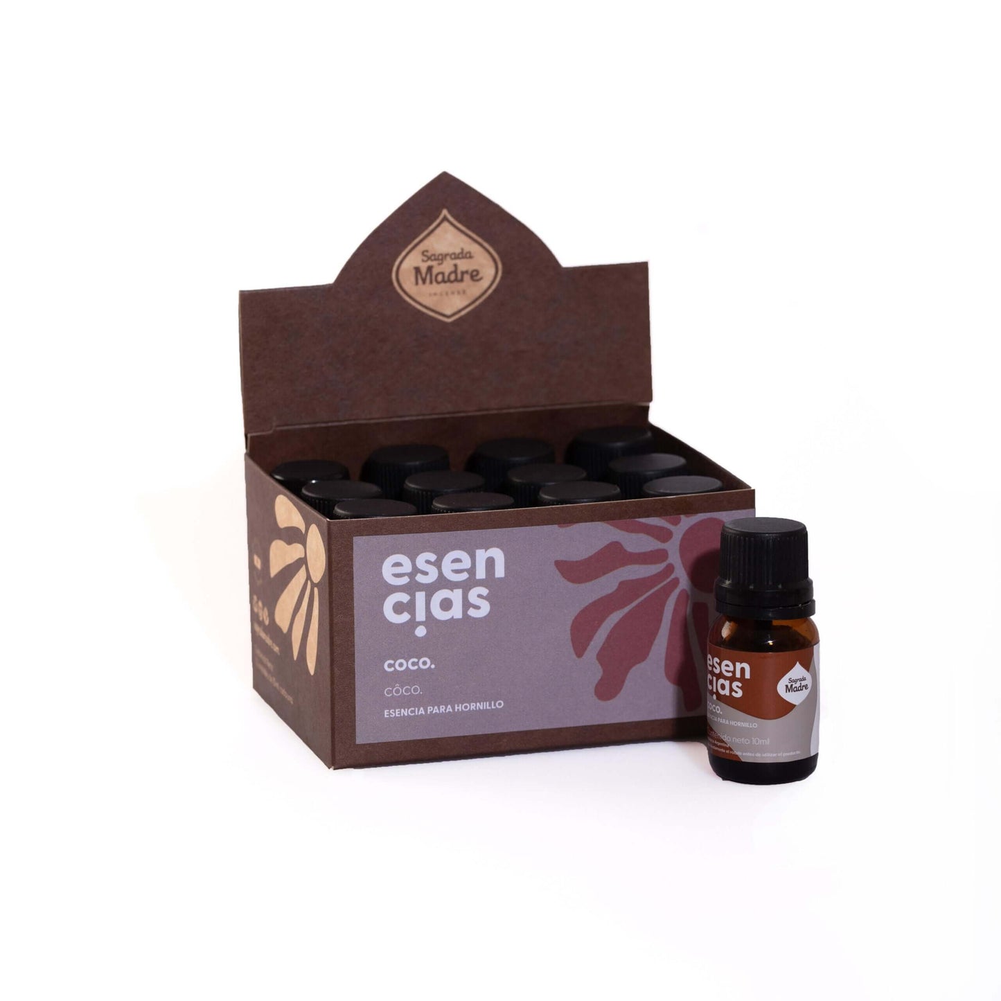 Aceite Esencial Coco caja con las esencias