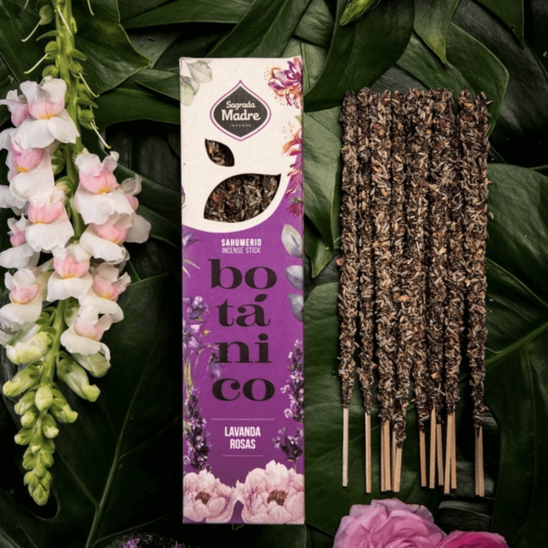 Varilla Incienso Botanico Lavanda y Rosas - Sagrada Madre