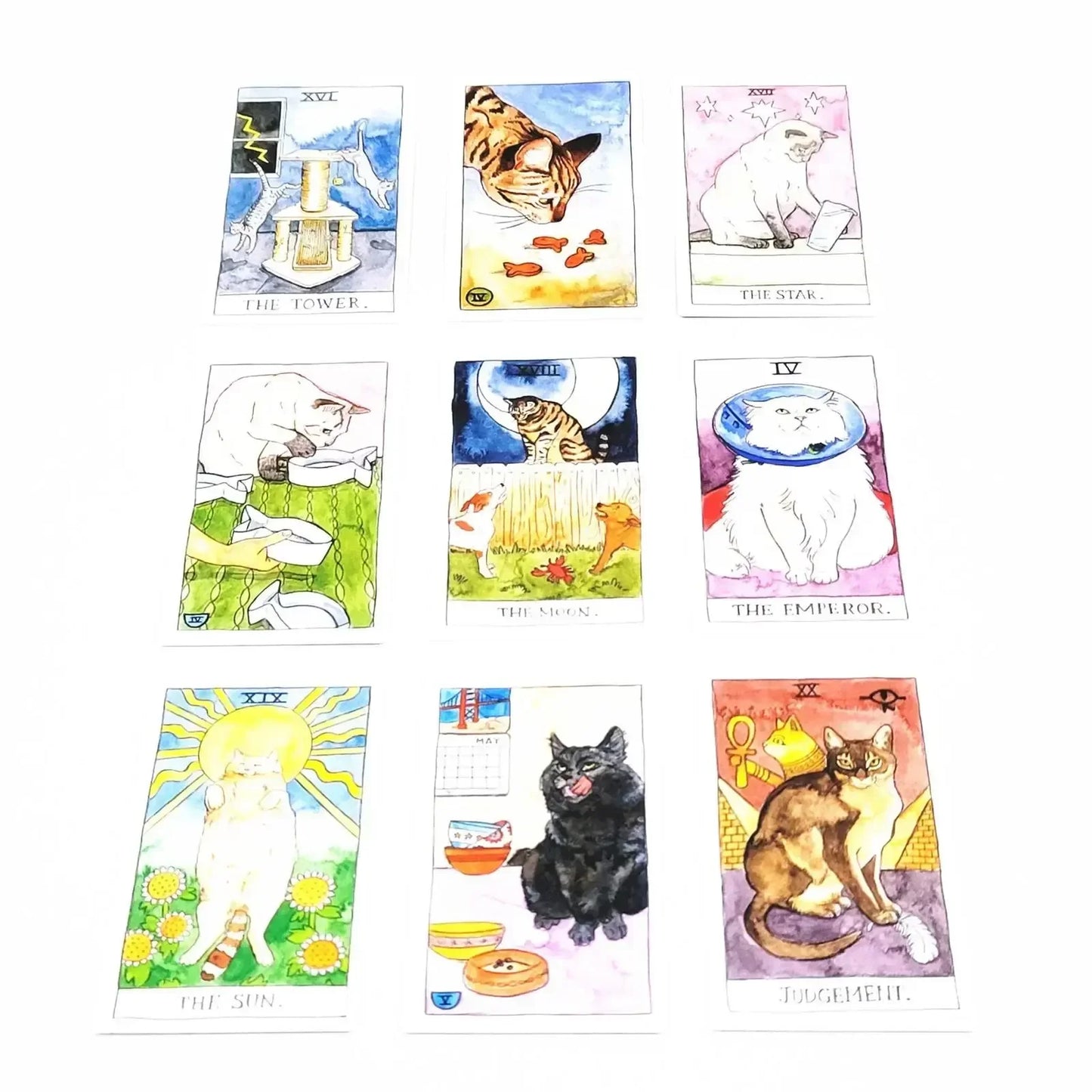 Tarot Cat 9 cartas