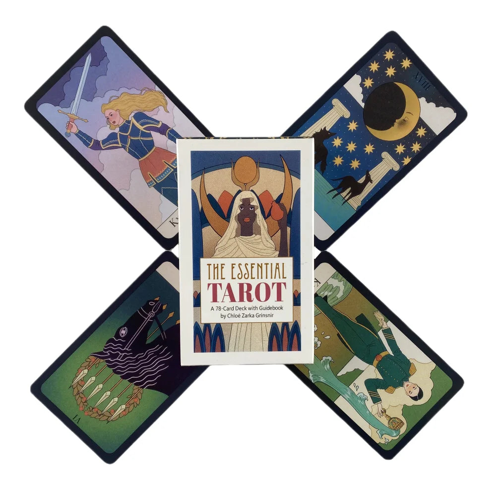 Tarot The Essential portada caja mas 4 cartas a a la vista