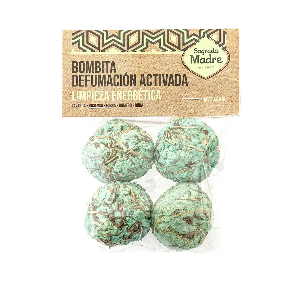 Bombitas x4 Sahumerios Limpieza Energética Bolsa - Sagrada Madre
