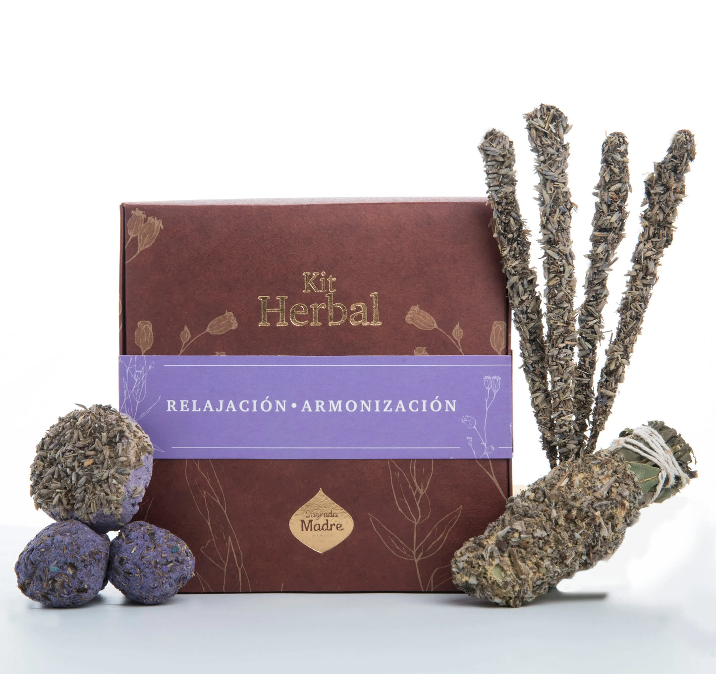 Kit Herbal Relajación y Armonización - Sagrada Madre caja mas productos portada