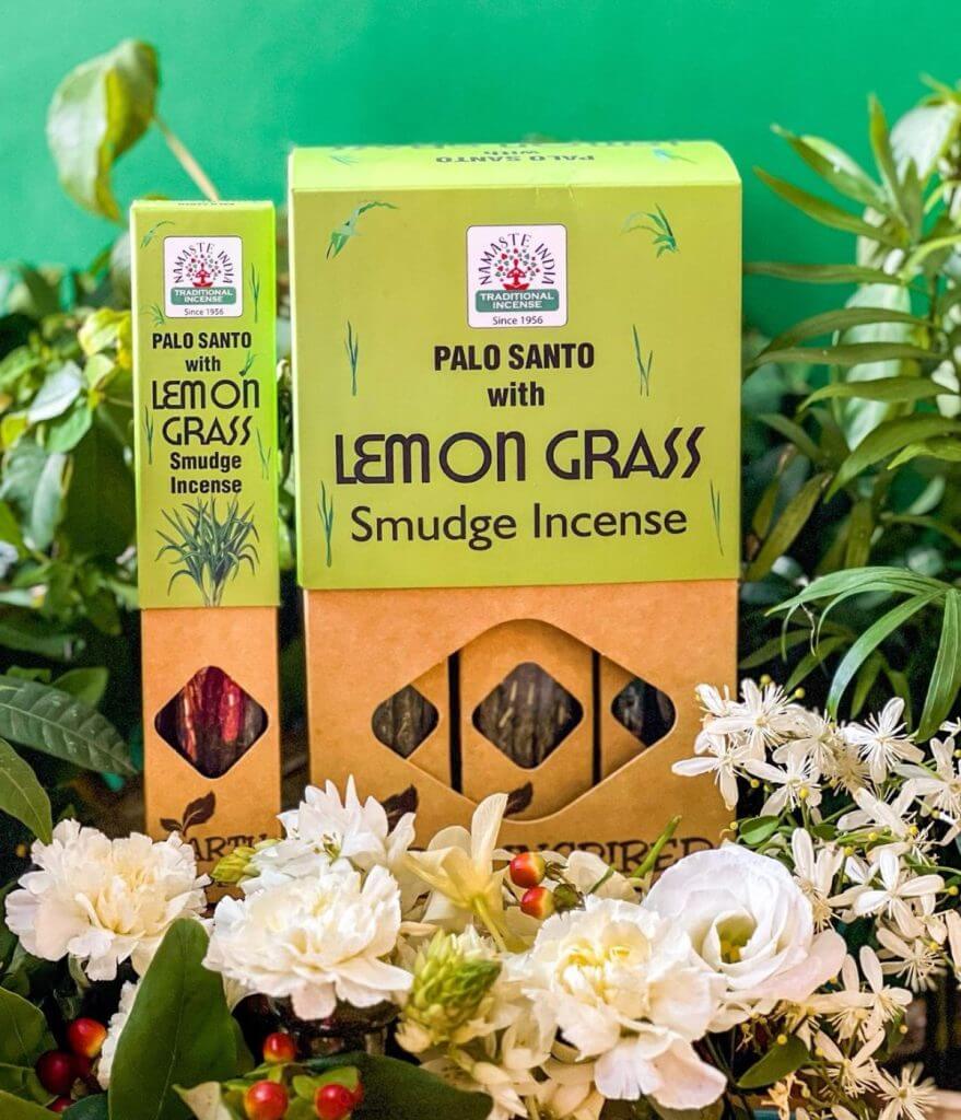 Incienso Natural Palo Santo con Lemongrass- Namaste India