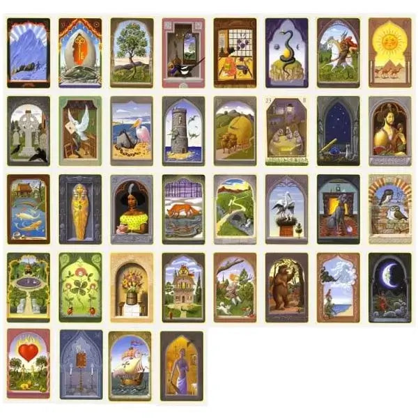 Mystical Oráculo Lenormand ejemplo de todas sus cartas