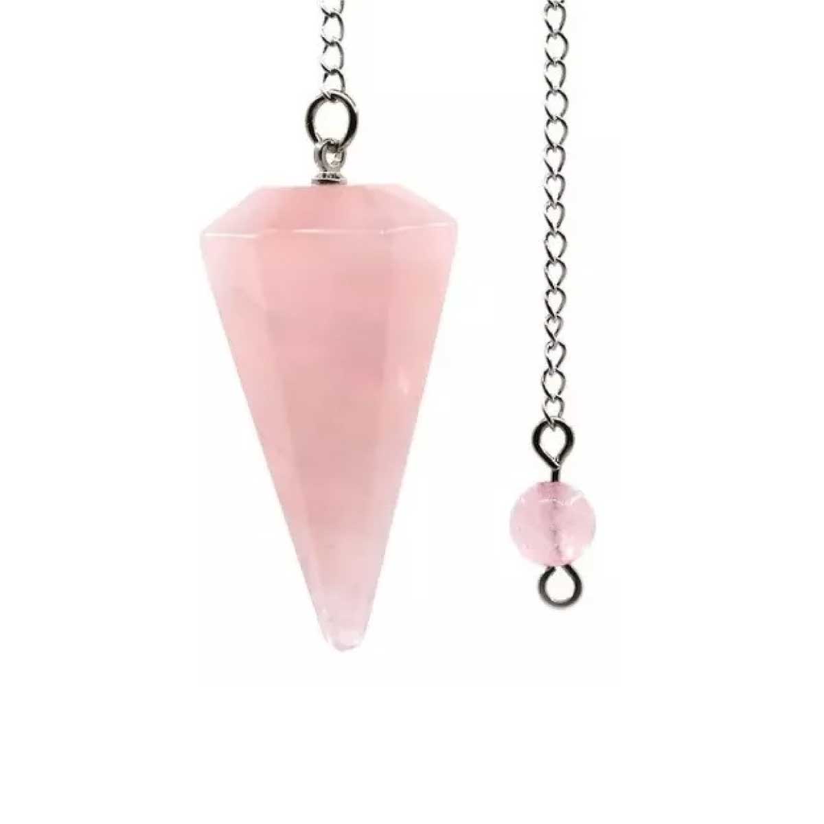 Péndulo de Cuarzo Rosa