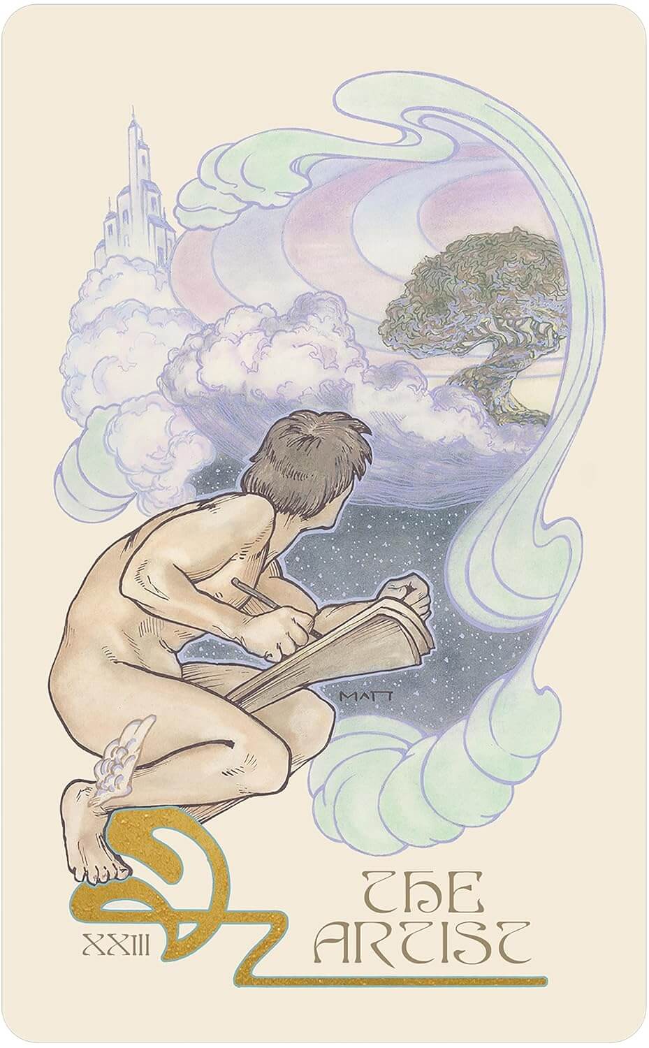 Tarot Ethereal Visions Original Detalles Brillantes tipo Holográfico