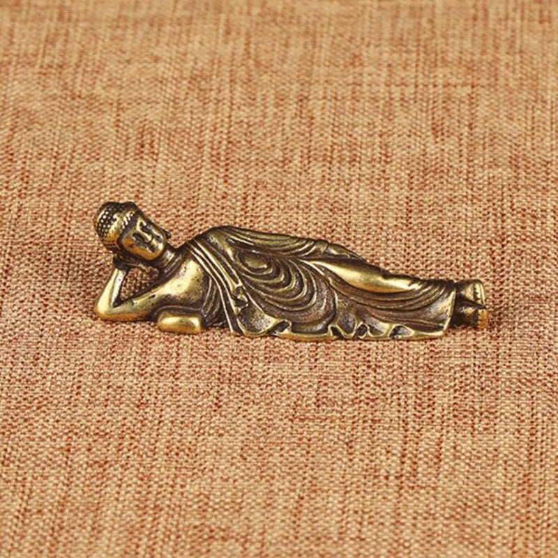Figura de Buda Durmiente pequeño en Bronce