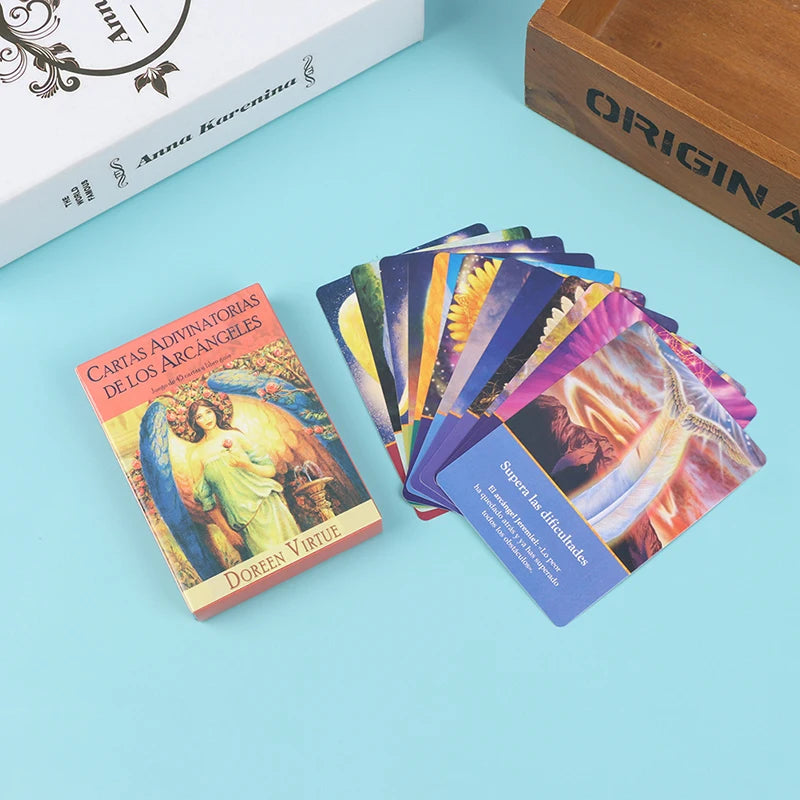 Oraculo Cartas Ardivinatorias de los Arcángeles caja mazo de cartas