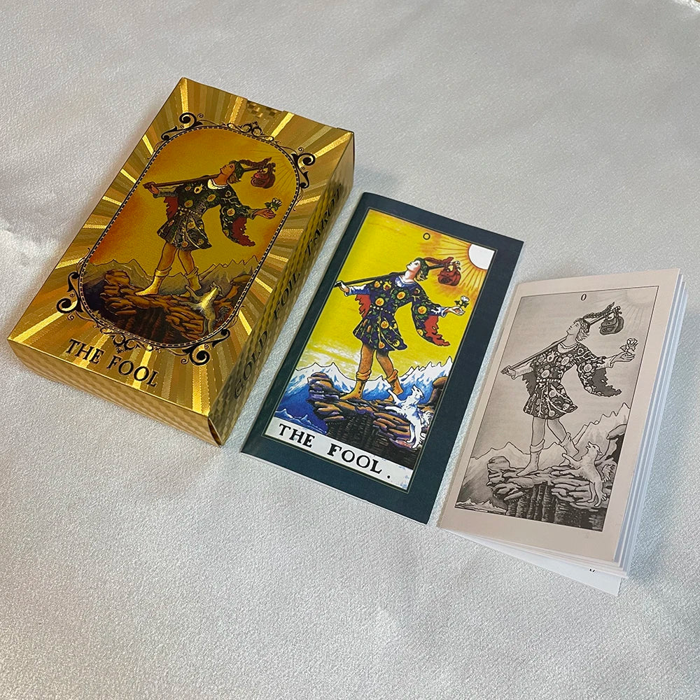 Tarot Rider-Waite Holográfico gold