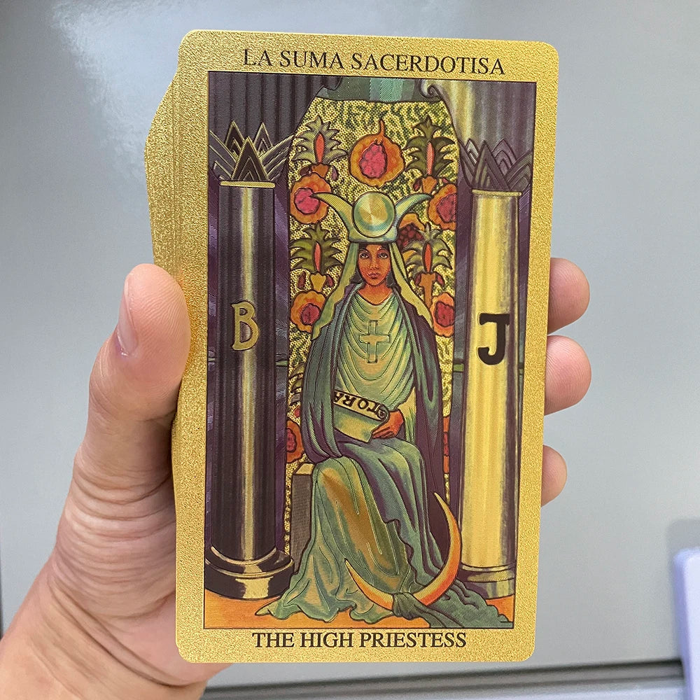 Tarot Rider-Waite Holográfico gold