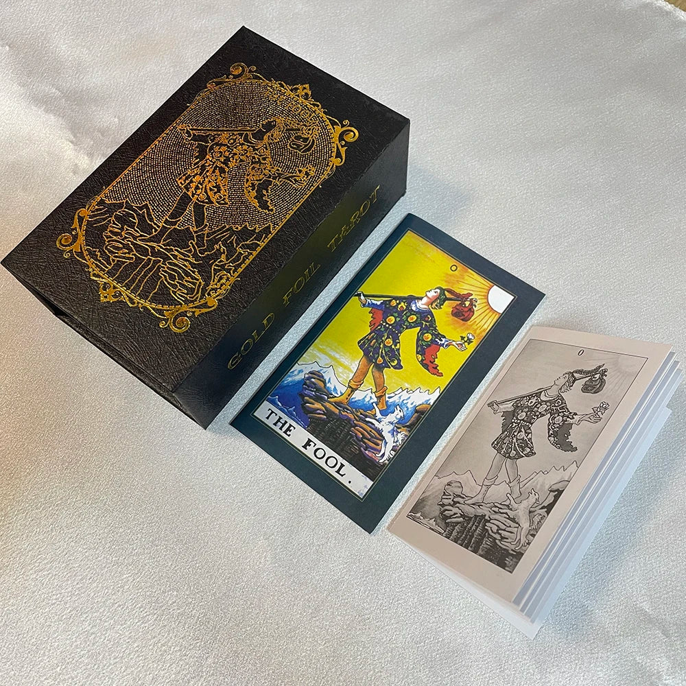 Tarot Raider-Waite Holográfico Gold caja de Colección