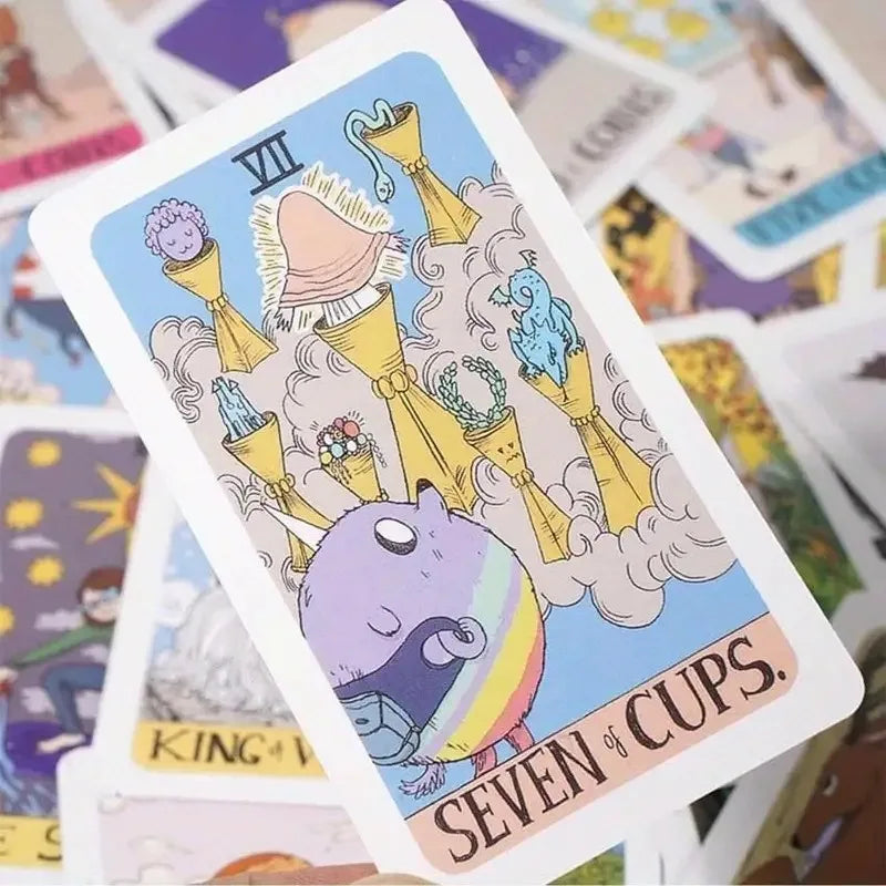 Tarot de Hora de Aventura carta 7 de copas