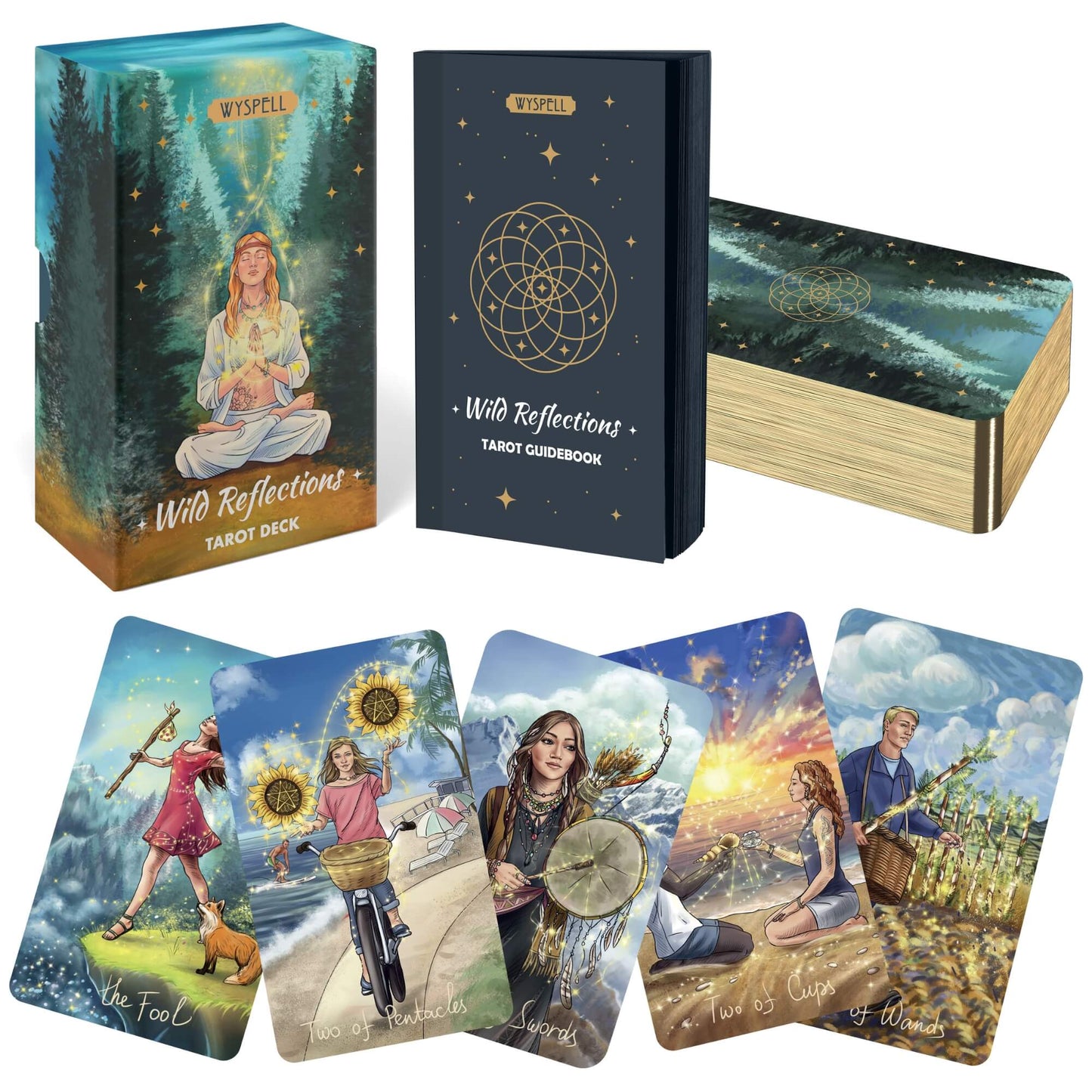 Wild Reflections Tarot Original Borde Holográfico