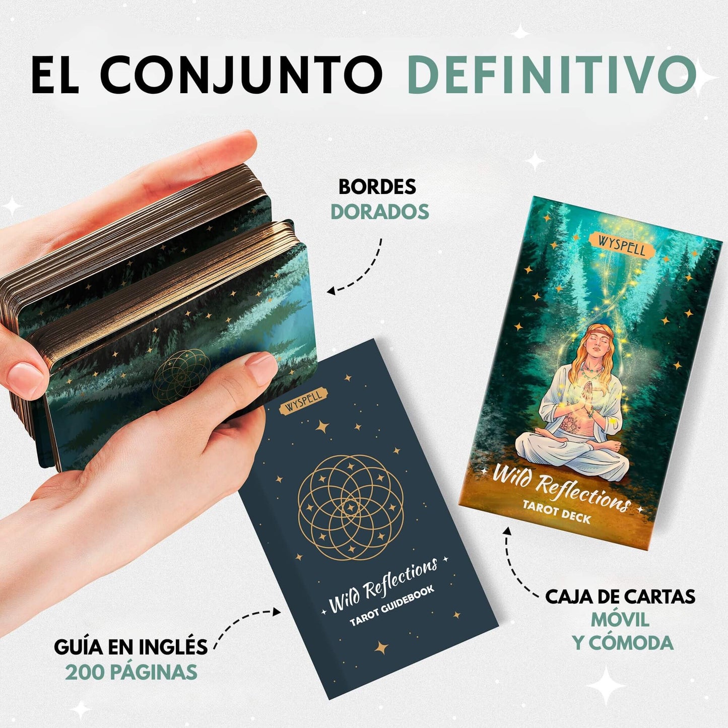 Wild Reflections Tarot Original Borde Holográfico