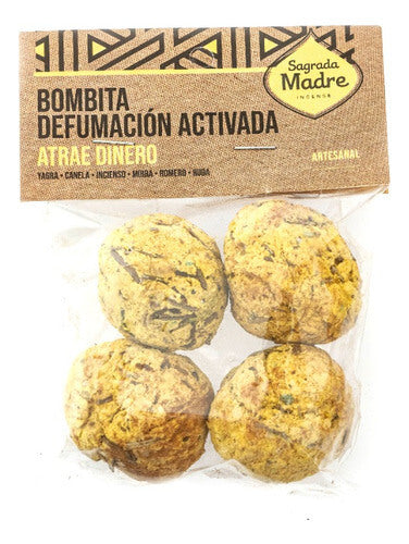 Bombitasx4 Sahumerios Atrae Dinero Bolsa - Sagrada Madre