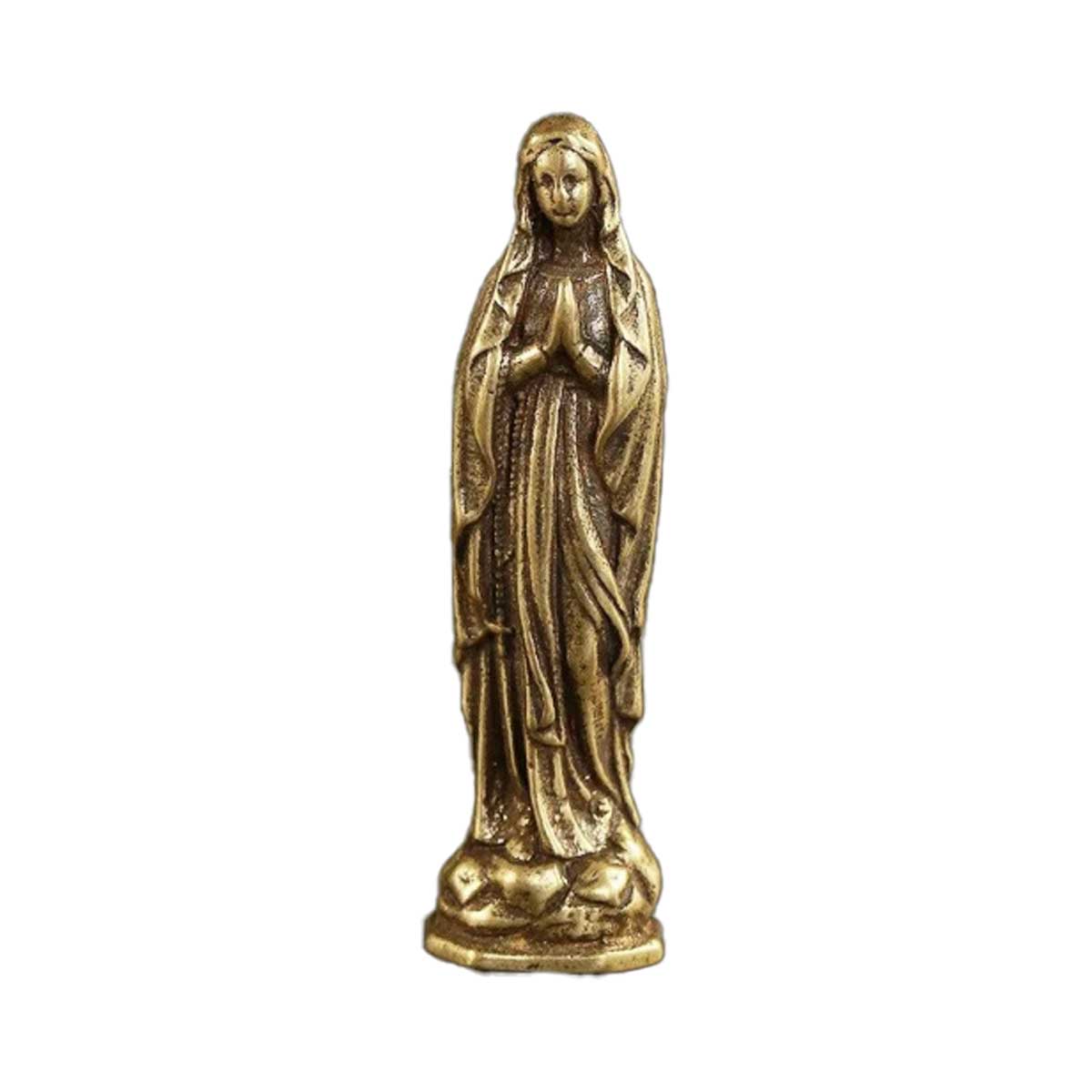 Estatua Virgen María Pequeña en Bronce 5,5 x 1,6 cm