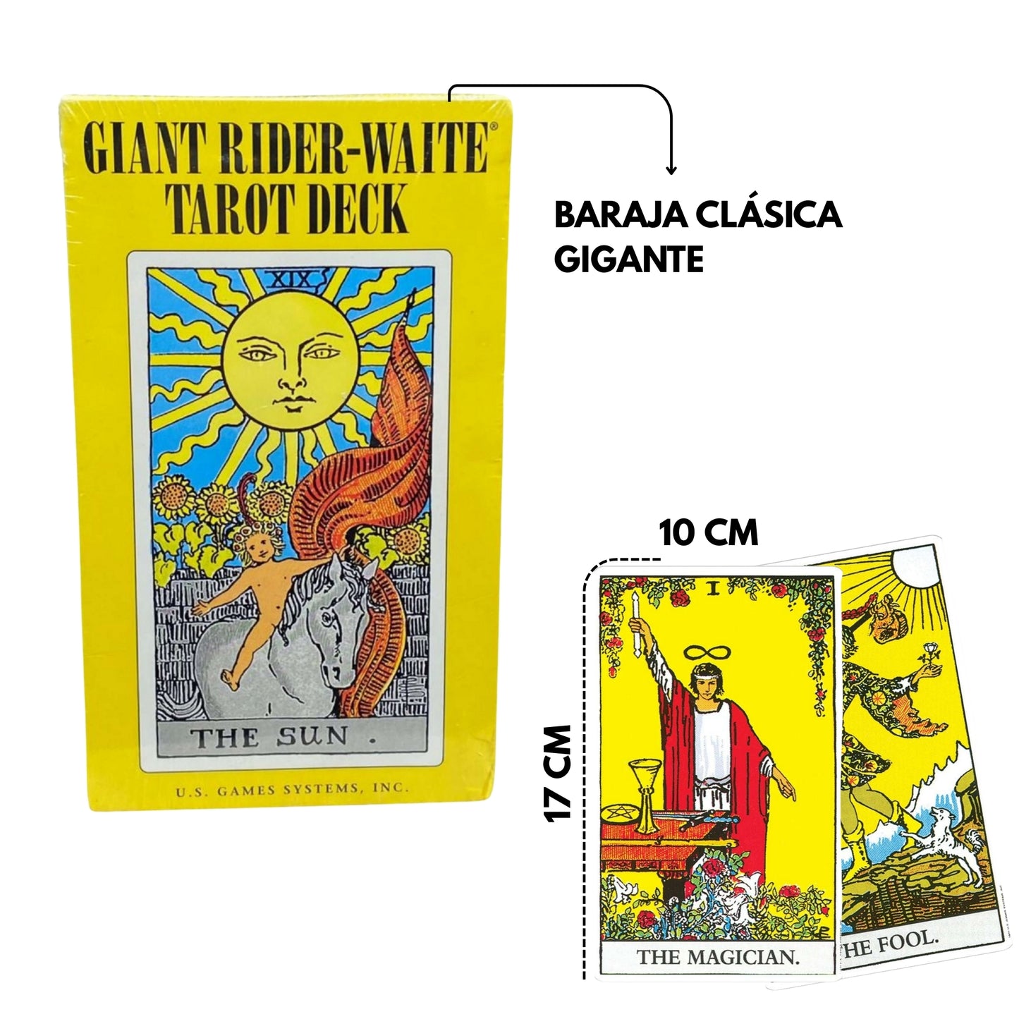 Baraja de Tarot Rider-Waite Gigante Original