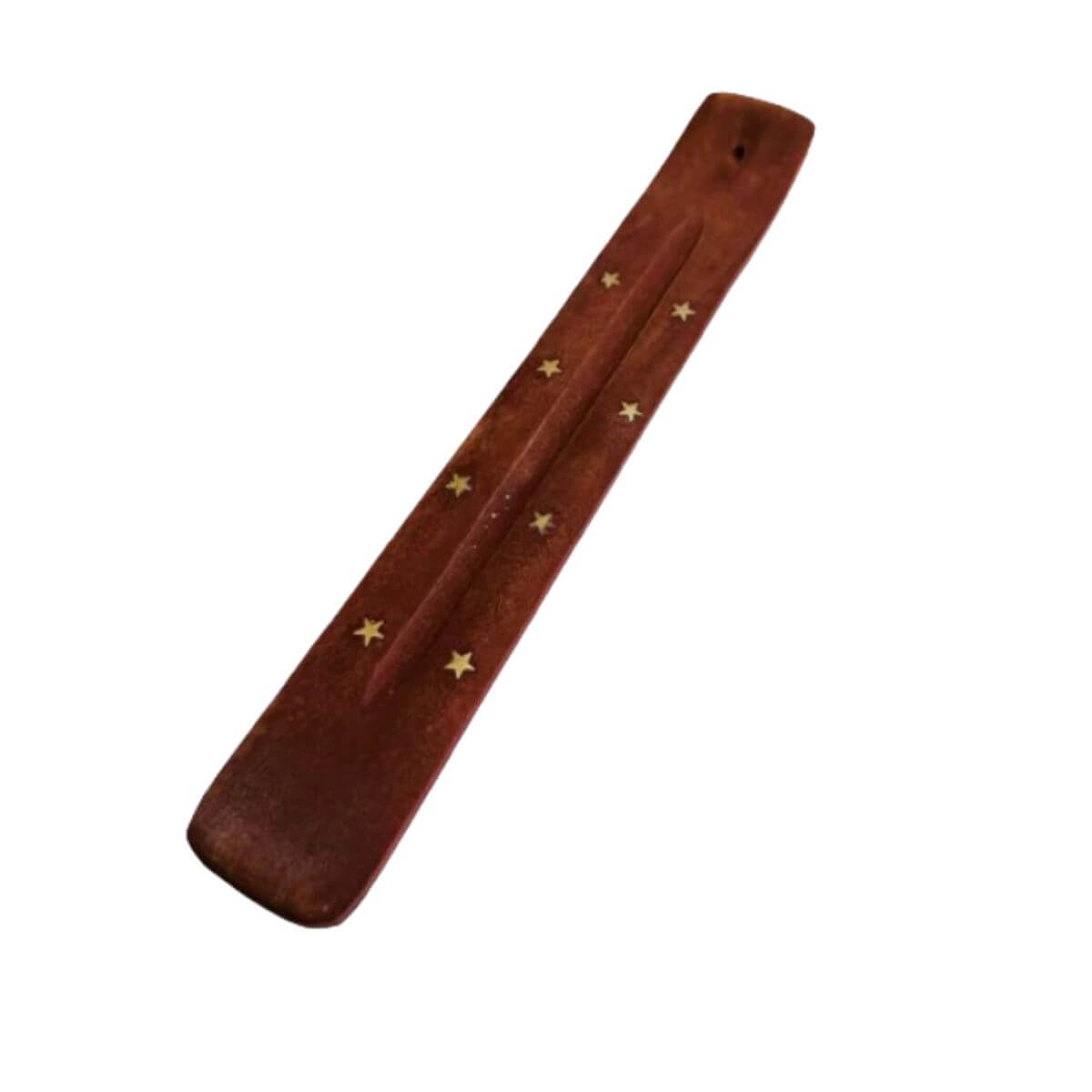 Tabla Porta Incienso Madera: Estrella Natural