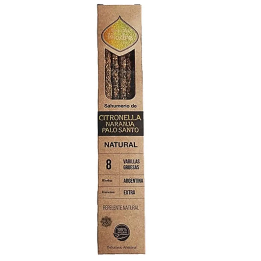 Varilla incienso Citronella, Naranja y Palo Santo Natural - Sagrada Madre